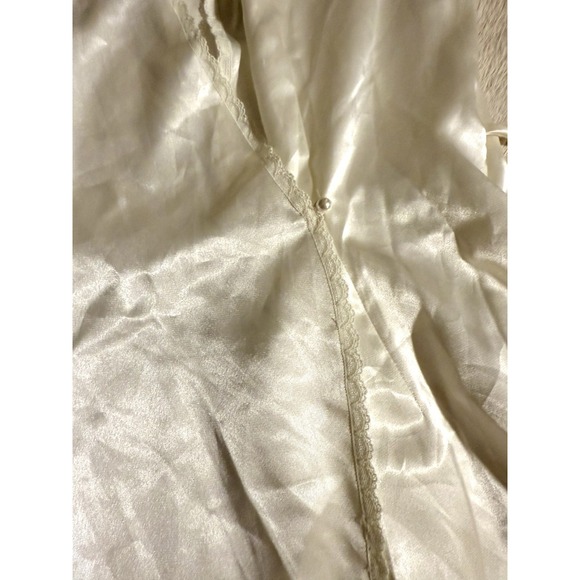 Vintage Victorias Secret Bridal set Robe White embellished w/pearls sequins XS/S - Picture 6 of 8